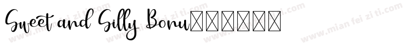 Sweet and Silly Bonu字体转换